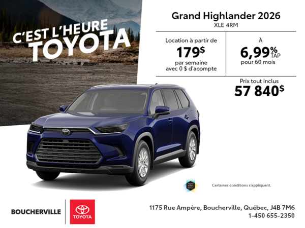 Toyota Grand Highlander 2026