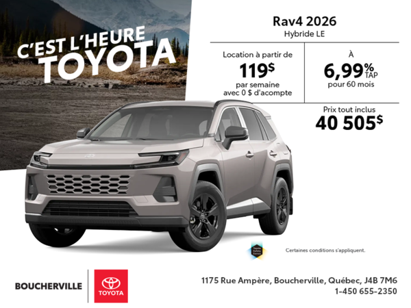 Toyota RAV4 Hybride 2026