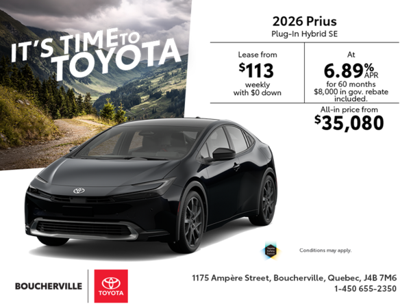 2026 Toyota Prius Plug-in Hybrid SE