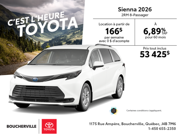 Toyota Sienna Hybrid 2026