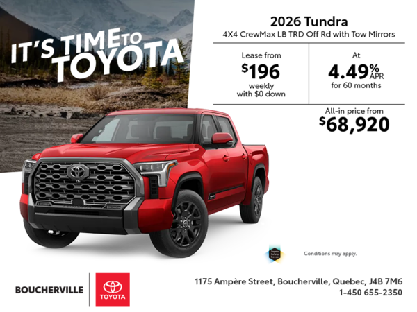2026 Toyota Tundra