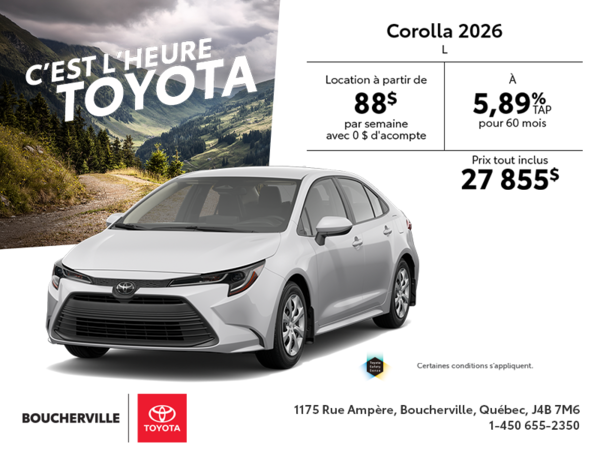 Toyota Corolla 2026