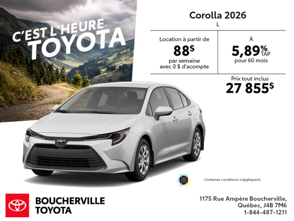 Toyota Corolla 2026
