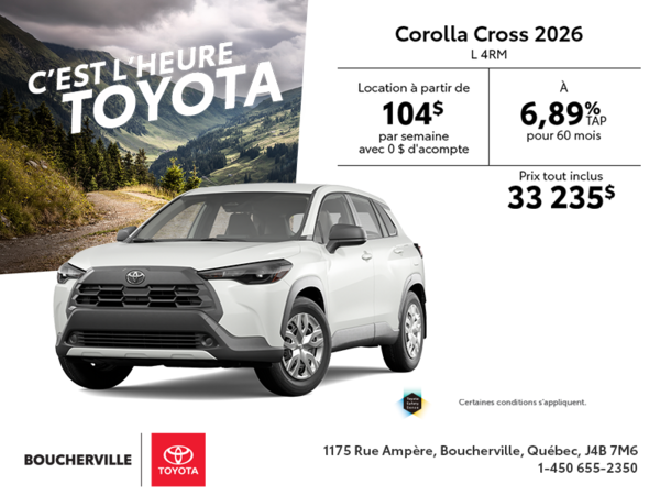 Toyota Corolla Cross 2026