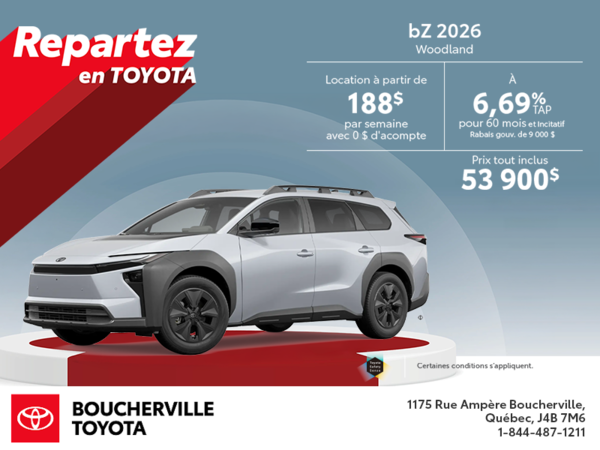 Toyota bZ Woodland 2026
