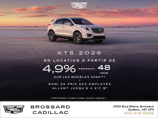 Cadillac XT5 2026