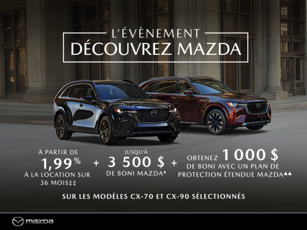 L'événement Découvrez Mazda