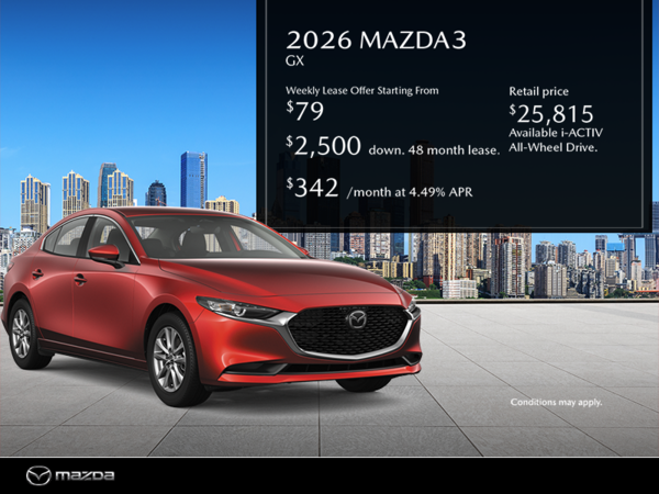 Get the 2026 Mazda3
