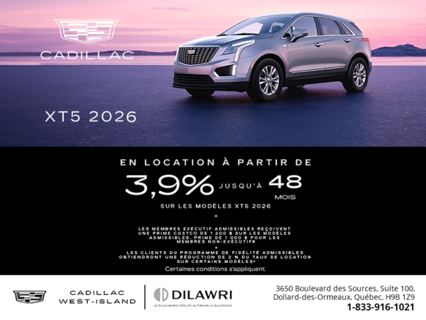 Cadillac XT5 2026