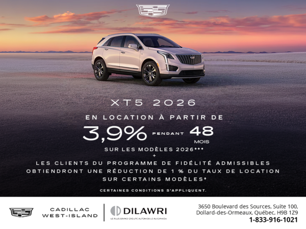 Cadillac XT5 2026