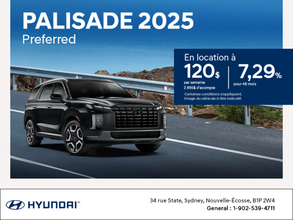 Procurez-vous le Hyundai Palisade 2025