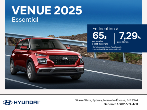 Procurez-vous le Hyundai Venue 2025