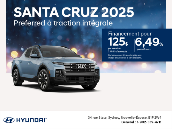 Procurez-vous le Hyundai Santa Cruz 2025