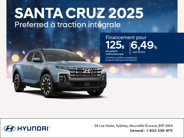 Procurez-vous le Hyundai Santa Cruz 2025