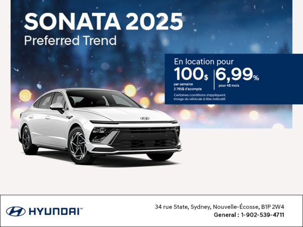 Procurez-vous le Hyundai Sonata 2025