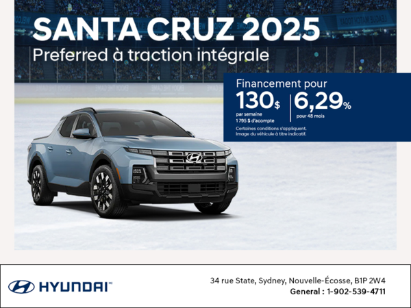 Procurez-vous le Hyundai Santa Cruz 2025