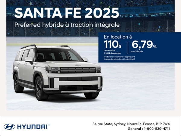 Procurez-vous le Hyundai Santa Fe 2025