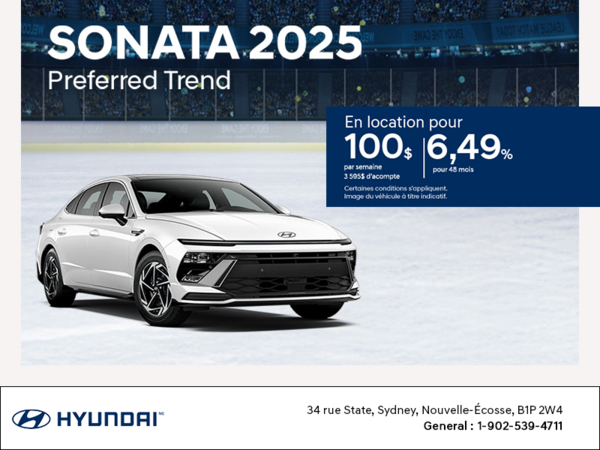 Procurez-vous le Hyundai Sonata 2025