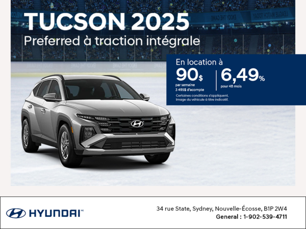 Procurez-vous le Hyundai Tucson 2025