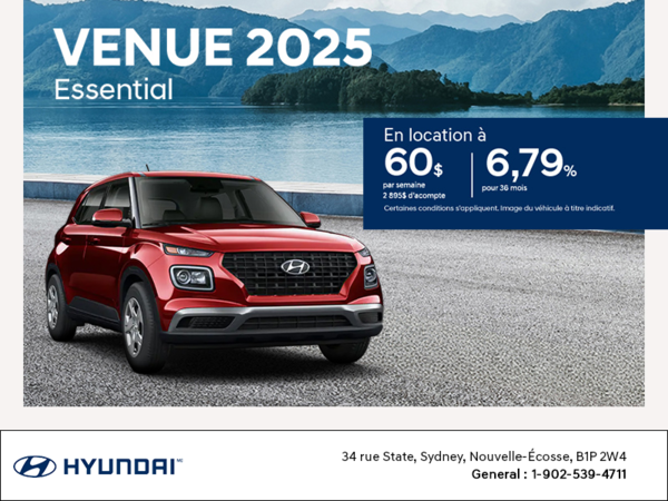 Procurez-vous le Hyundai Venue 2025