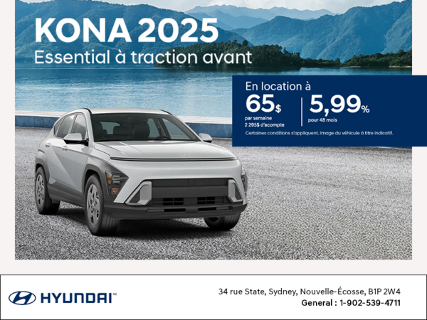 Procurez-vous le Hyundai Kona 2025