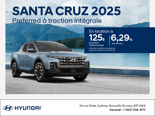 Procurez-vous le Hyundai Santa Cruz 2025