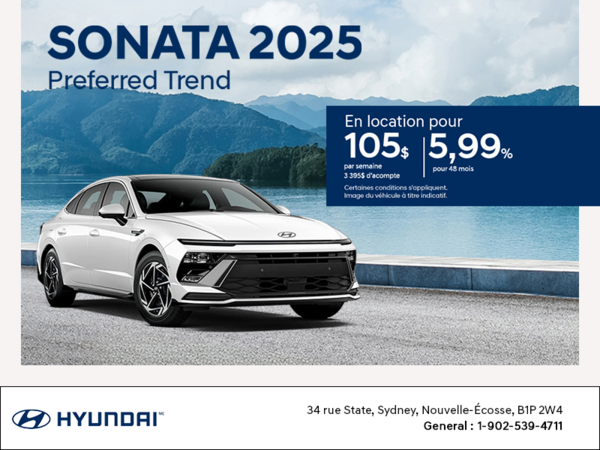 Procurez-vous le Hyundai Sonata 2025