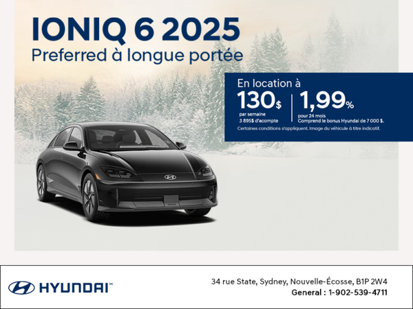 Procurez-vous le Hyundai Ioniq 6 2025