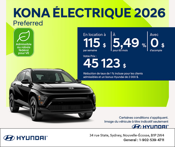 Hyundai KONA Electric 2026