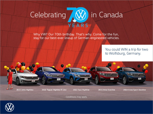 Win a trip for two to Wolfsburg, Germany!