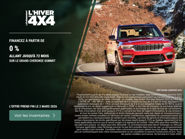 L'événement mensuel de Jeep