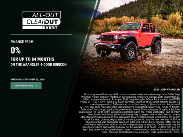 Get the 2026 Jeep Wrangler!