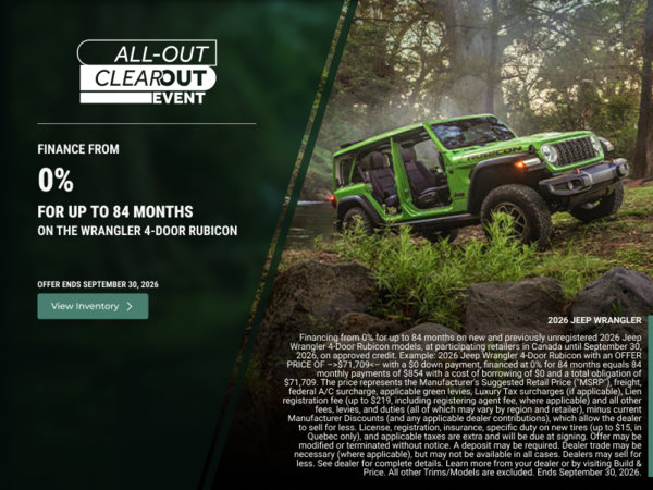 Get the 2026 Jeep Wrangler!