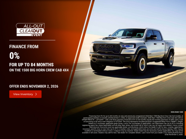 Get the 2026 RAM 1500!