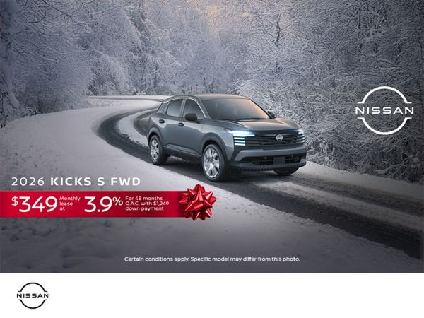 Get the 2026 Nissan Kicks Today!