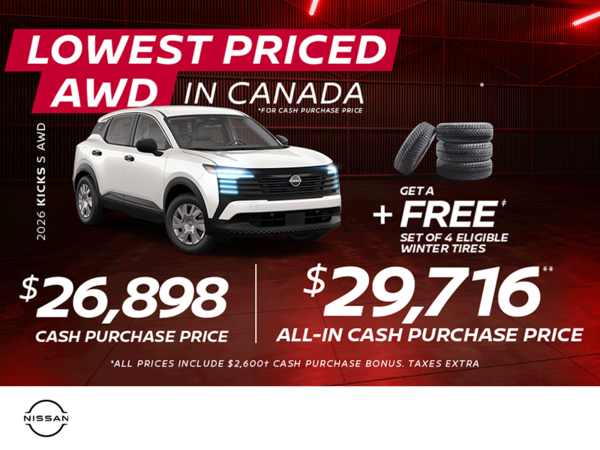 Get the 2026 Nissan Kicks S Today!