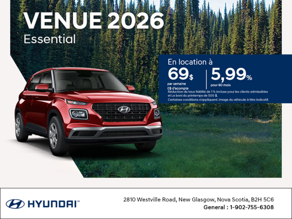 Procurez-vous le Hyundai Venue 2026