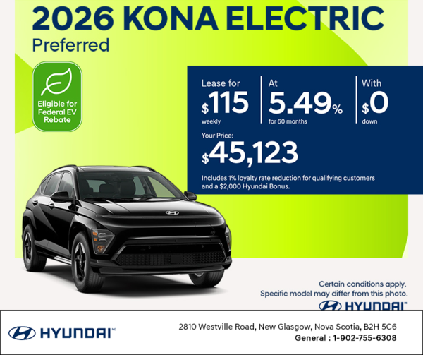 2026 Hyundai KONA Electric