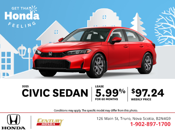 Get the 2025 Honda Civic Sedan!