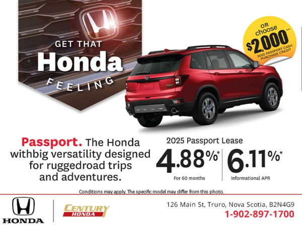 Get the 2025 Honda Passport!