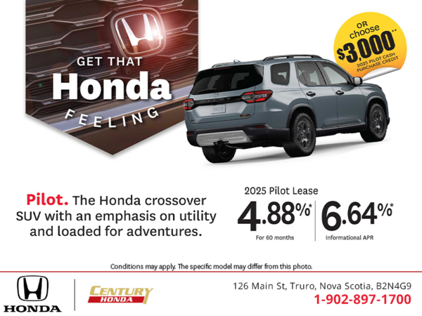 Get the 2025 Honda Pilot!