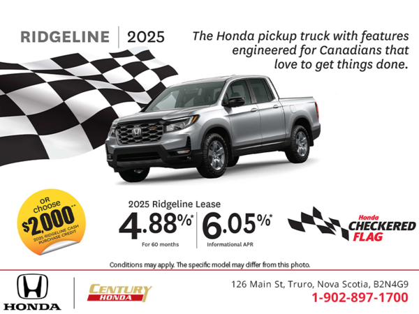Get the 2025 Honda Ridgeline!