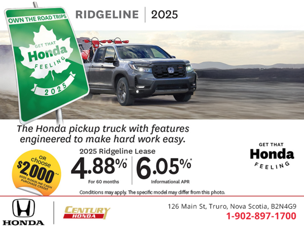 Get the 2025 Honda Ridgeline!