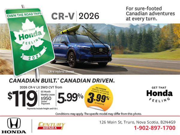 Get the 2026 Honda CR-V!