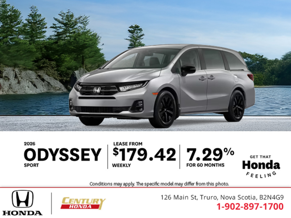 Get the 2026 Honda Odyssey!