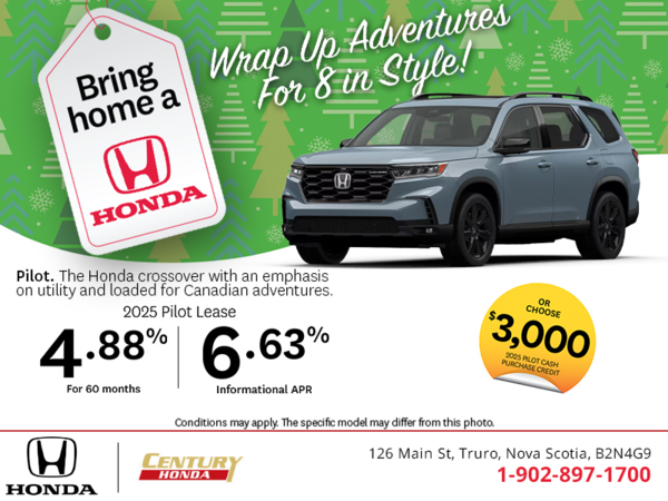 Get the 2025 Honda Pilot!
