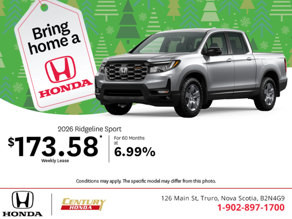 Get the 2026 Honda Ridgeline!