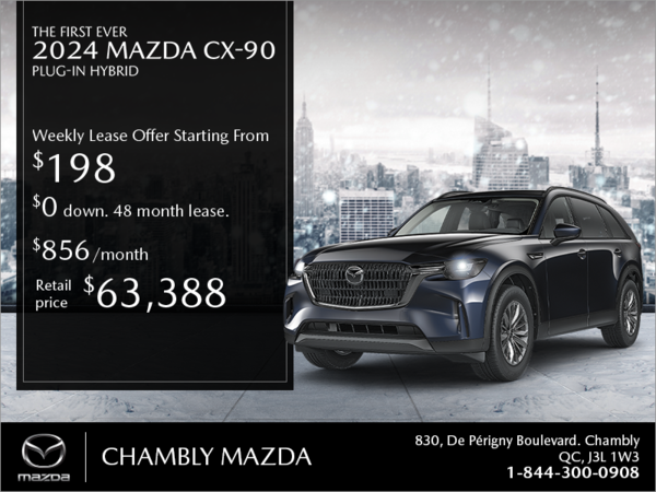 Chambly Mazda - Get the 2024 Mazda CX-90 PHEV!