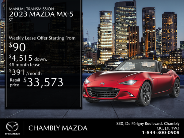 Chambly Mazda - Get the 2023 Mazda MX-5!