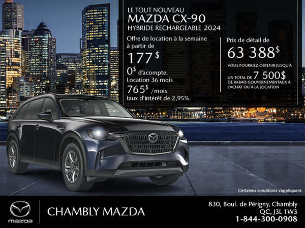 Procurez-vous le Mazda Cx-90 Phev 2024